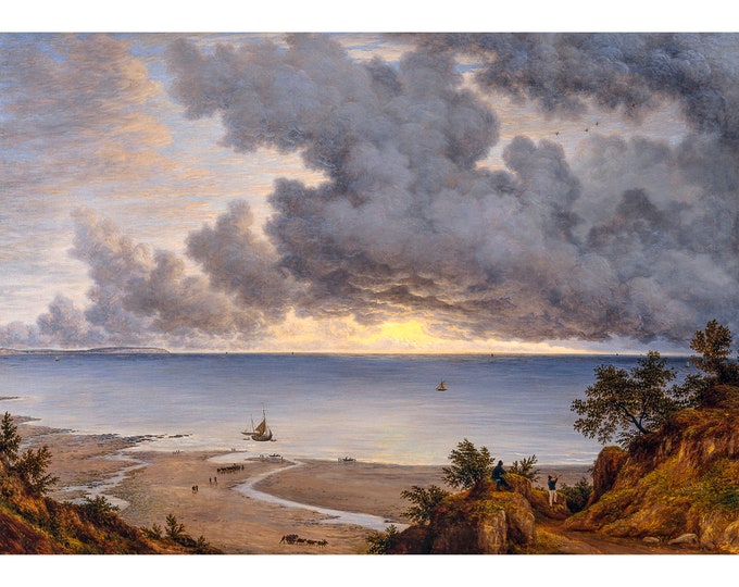 John Glover, Sandown Bay, from near Shanklin Chine, Isle of Wight, 1827 | Art Print | Canvas Print | Fine Art Poster | Art Reproduction
