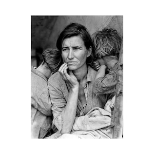 Dorothea Lange, Migrant Mother, 1936 | Art Print | Canvas Print | Fine Art Poster | Art Reproduction | Archival Giclee | Gift Wrapped