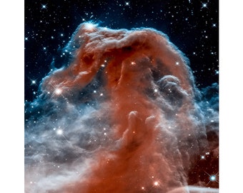 Horsehead Nebula, Close Up, NASA Space Art | Art Print | Canvas Print | Fine Art Poster | Art Reproduction | Archival Giclee | Gift Wrapped