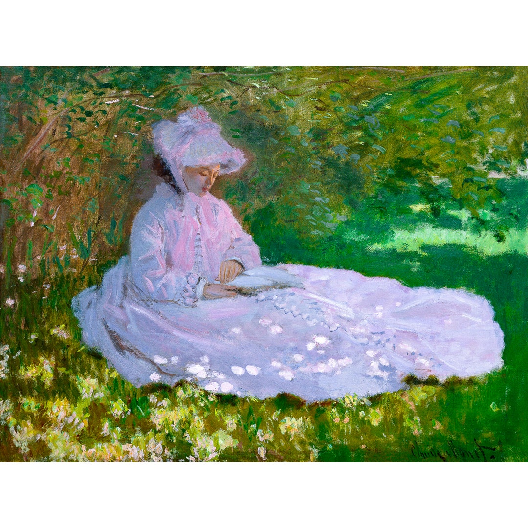 Claude Monet, Springtime, 1872 | Art Print | Canvas Print | Fine Art ...