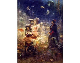 Ilya Repin, Sadko, 1876 | Art Print | Canvas Print | Fine Art Poster | Art Reproduction | Archival Giclee | Gift Wrapped