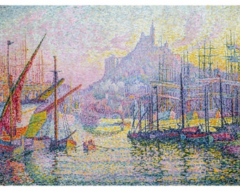 Paul Signac, Notre-Dame-de-la-Garde, 1905 | Art Print | Canvas Print | Fine Art Poster | Art Reproduction | Archival Giclee | Gift Wrapped