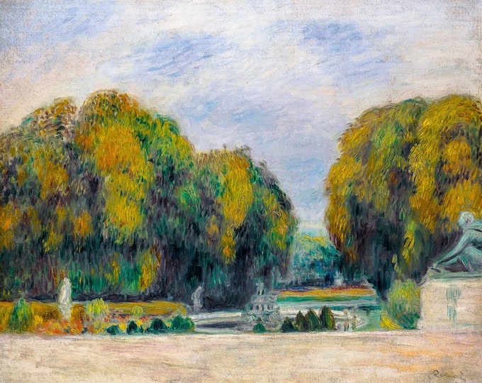 Renoir, Versailles, 1905 | Art Print | Canvas Print | Fine Art Poster | Art Reproduction | Archival Giclee | Gift Wrapped