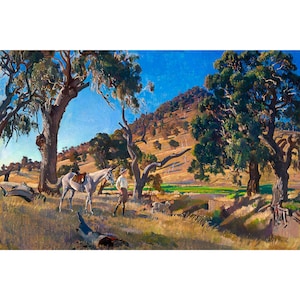 George W Lambert, The Squatter's Daughter, 1924 | Art Print | Canvas Print | Fine Art Poster | Art Reproduction | Archival Giclee | Gift