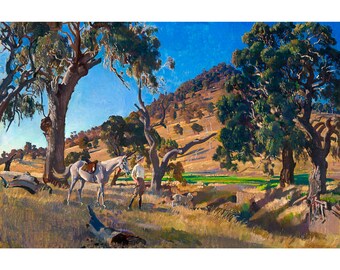 George W Lambert, The Squatter's Daughter, 1924 | Art Print | Canvas Print | Fine Art Poster | Art Reproduction | Archival Giclee | Gift