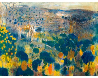 Joaquim Mir, Landscape, 1903 | Art Print | Canvas Print | Fine Art Poster | Art Reproduction | Archival Giclee | Gift Wrapped