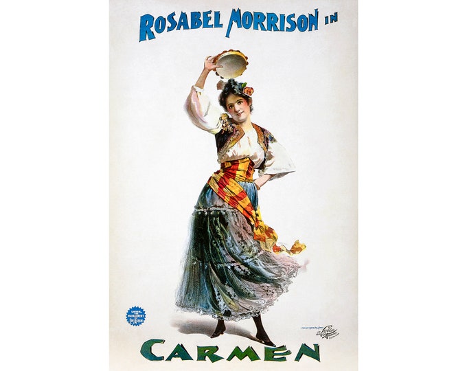 Carmen Poster, Rosabel Morrison | Art Print | Canvas Print | Fine Art Poster | Art Reproduction | Archival Giclee | Gift Wrapped