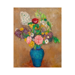 Odilon Redon, Vase de fleurs, Redon Print | Art Print | Canvas Print | Fine Art Poster | Art Reproduction | Archival Giclee | Gift Wrapped