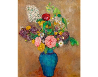 Odilon Redon, Vase de fleurs, Redon Print | Art Print | Canvas Print | Fine Art Poster | Art Reproduction | Archival Giclee | Gift Wrapped