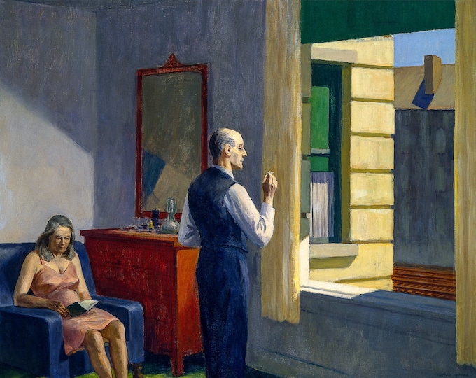 Edward Hopper, Hotel by a Railroad, 1952 | Art Print | Canvas Print | Fine Art Poster | Art Reproduction | Archival Giclee | Gift Wrapped