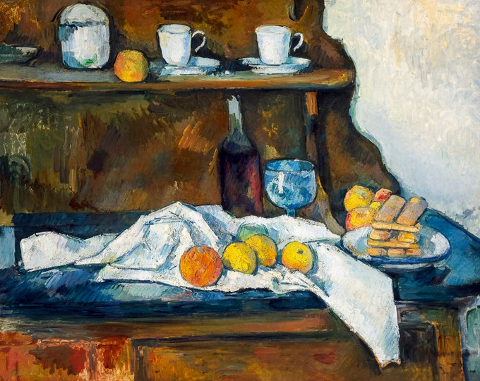 Paul Cézanne, The Buffet, 1877 | Art Print | Canvas Print | Fine Art Poster | Art Reproduction | Archival Giclee | Gift Wrapped