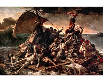 Théodore Géricault, The Raft of the Medusa, 1819 | Art Print | Canvas Print | Fine Art Poster | Art Reproduction | Archival Giclee | Gift