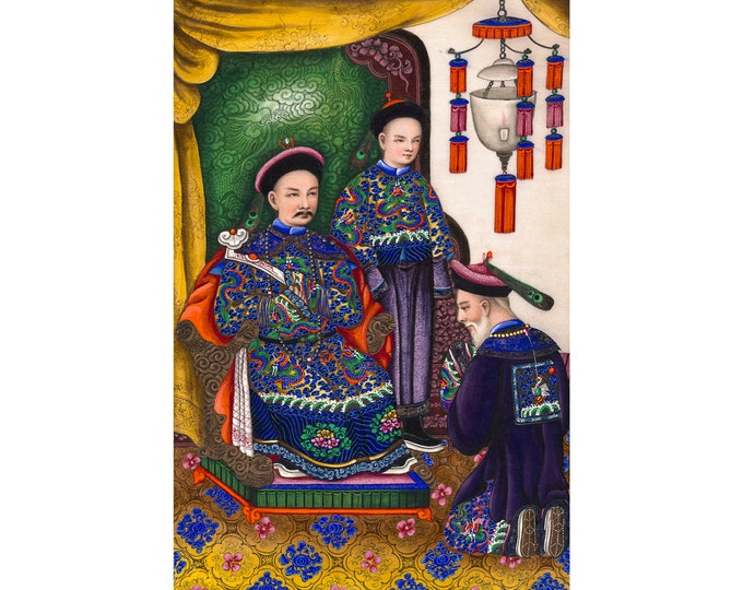 Qing Dynasty, 1890 | Art Print | Canvas Print | Fine Art Poster | Art Reproduction | Archival Giclee | Gift Wrapped