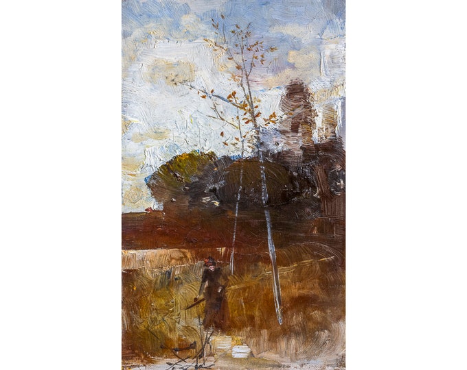 Charles Conder, The Path from the Woods, 1890 | Art Print | Canvas Print | Fine Art Poster | Art Reproduction | Archival Giclee | Gift Wrap