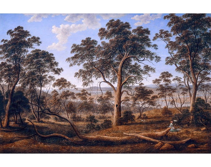 John Glover, Launceston and the River Tamar, 1832 | Art Print | Canvas Print | Fine Art Poster | Art Reproduction | Archival Giclee | Gift