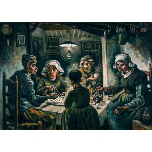 Van Gogh, The Potato Eaters, 1885 | Art Print | Canvas Print | Fine Art Poster | Art Reproduction | Archival Giclee | Gift Wrapped