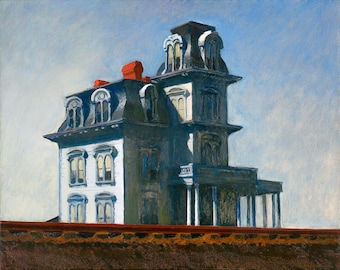 Edward Hopper, The House by the Railroad, 1925 | Art Print | Canvas Print | Fine Art Poster | Art Reproduction | Archival Giclee | Gift Wrap