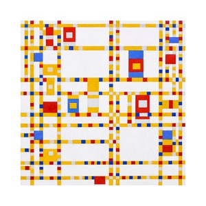 Piet Mondrian, Broadway Boogie-woogie, 1943 Art Print Canvas Print Fine ...