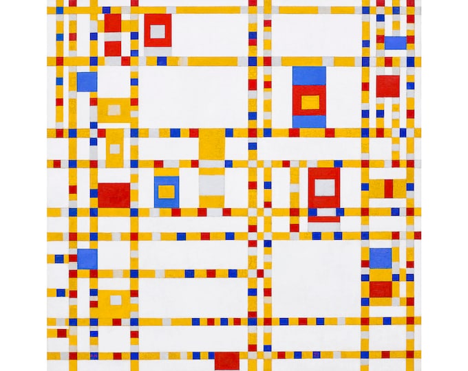 Piet Mondrian, Broadway Boogie-Woogie, 1943 | Art Print | Canvas Print | Fine Art Poster | Art Reproduction | Archival Giclee | Gift Wrapped