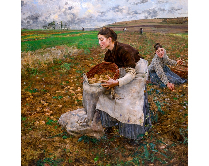 Jules Bastien-Lepage, October, 1878 | Art Print | Canvas Print | Fine Art Poster | Art Reproduction | Archival Giclee | Gift Wrapped