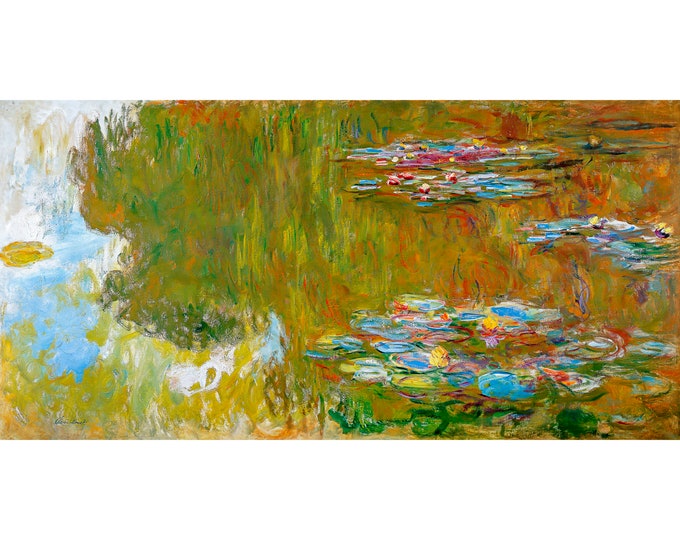 Claude Monet, The Water Lily Pond, 1919 | Art Print | Canvas Print | Fine Art Poster | Art Reproduction | Archival Giclee | Gift Wrapped