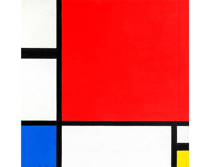 Piet Mondrian, Composition II in Red, Blue, and Yellow, 1930 | Art Print | Canvas Print | Fine Art Poster | Art Reproduction | Archival