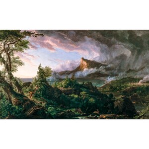Thomas Cole, The Course of Empire, The Savage State, 1836 | Art Print | Canvas Print | Fine Art Poster | Art Reproduction | Archival Giclee
