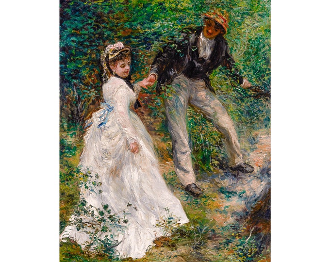 Renoir, La Promenade, 1870 | Art Print | Canvas Print | Fine Art Poster | Art Reproduction | Archival Giclee | Gift Wrapped