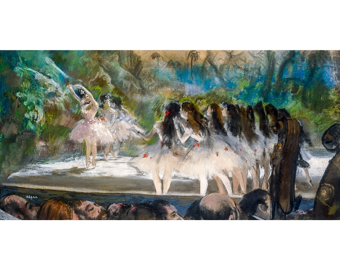 Edgar Degas, Ballet at the Paris Opéra, 1877 | Art Print | Canvas Print | Fine Art Poster | Art Reproduction | Archival Giclee | Gift Wrap