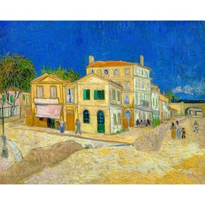 Van Gogh, Vincent's House in Arles (The Yellow House), 1888 | Art Print | Canvas Print | Fine Art Poster | Art Reproduction | Archival