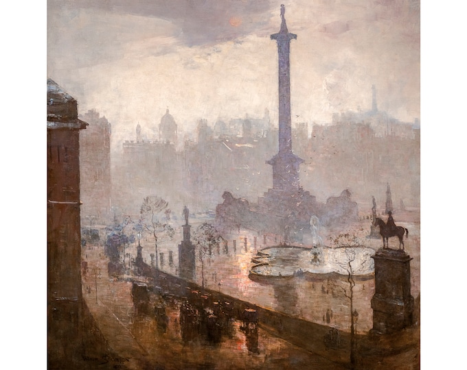 Arthur Streeton, Frosty Noon, The Centre of the Empire, 1901 | Art Print | Canvas Print | Fine Art Poster | Art Reproduction | Archival