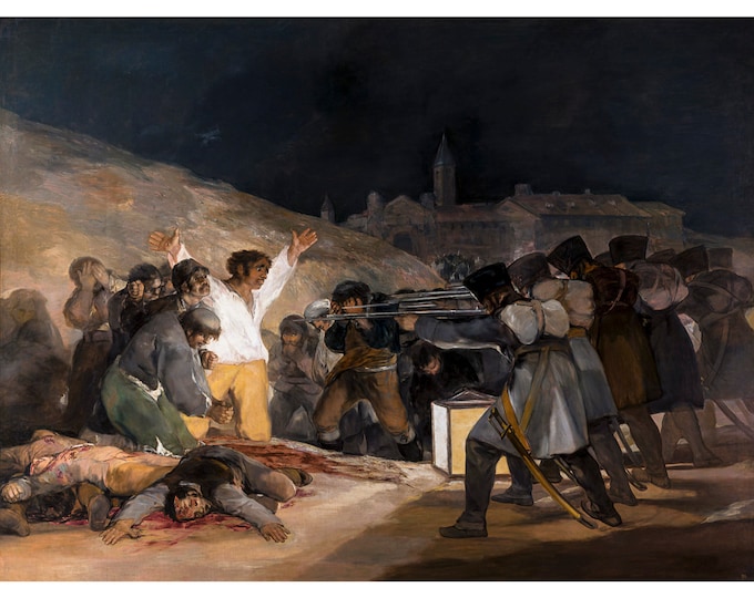 Francisco Goya, The Third of May, 1814 | Art Print | Canvas Print | Fine Art Poster | Art Reproduction | Archival Giclee | Gift Wrapped