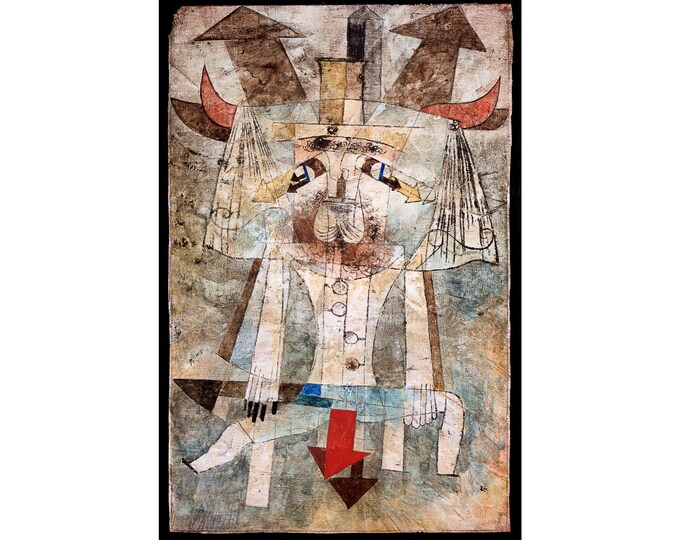 Paul Klee, The Wild Man, 1922 | Art Print | Canvas Print | Fine Art Poster | Art Reproduction | Archival Giclee | Gift Wrapped