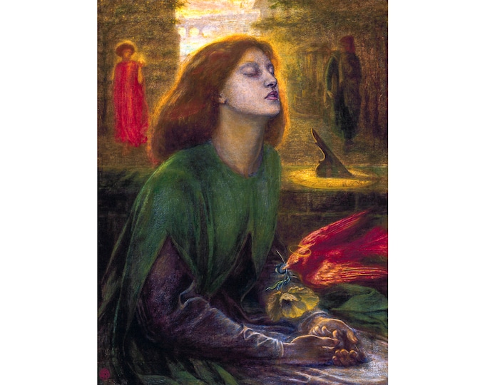 Dante Gabriel Rossetti, Beata Beatrix, 1870 | Art Print | Canvas Print | Fine Art Poster | Art Reproduction | Archival Giclee | Gift Wrapped