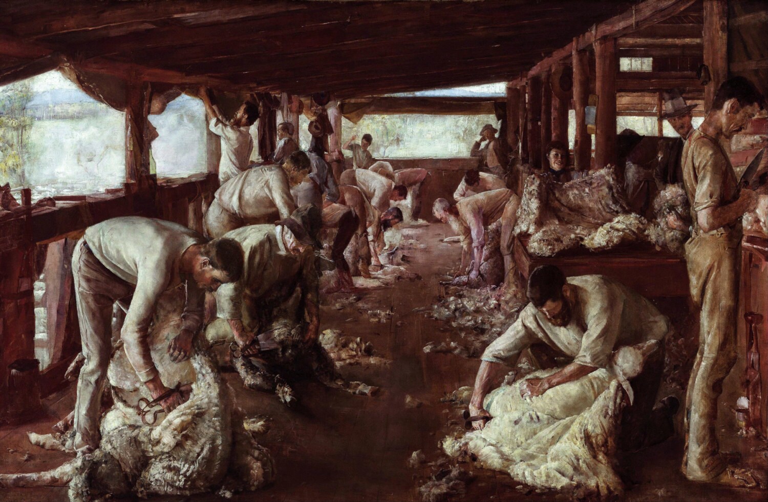 Fade Resistant HD Art Print or Canvas The Golden Fleece 1894 Tom Roberts