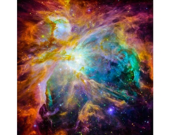 Chaos at the Heart of Orion Nebula, NASA Space Art | Art Print | Canvas Print | Fine Art Poster | Art Reproduction | Archival Giclee | Gift