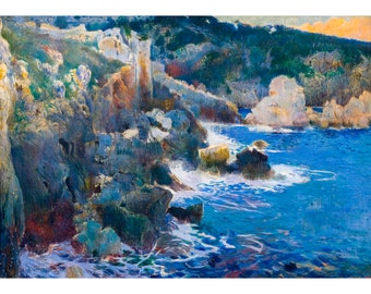 Joaquim Mir, Cala Encantada (Majorca), 1901 | Art Print | Canvas Print | Fine Art Poster | Art Reproduction | Archival Giclee | Gift Wrapped