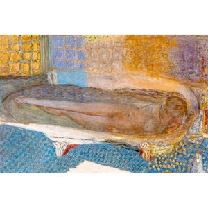 Pierre Bonnard, Nu dans le bain, Naked in the Bath, 1936 | Art Print | Canvas Print | Fine Art Poster | Art Reproduction | Archival Giclee