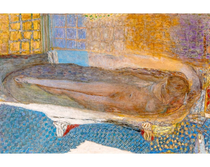 Pierre Bonnard, Nu dans le bain, Naked in the Bath, 1936 | Art Print | Canvas Print | Fine Art Poster | Art Reproduction | Archival Giclee