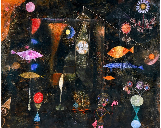 Paul Klee, Fish Magic, 1925 | Art Print | Canvas Print | Fine Art Poster | Art Reproduction | Archival Giclee | Gift Wrapped