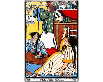 No Smoking Poster, Wee Sma' Hours | Art Print | Canvas Print | Fine Art Poster | Art Reproduction | Archival Giclee | Gift Wrapped