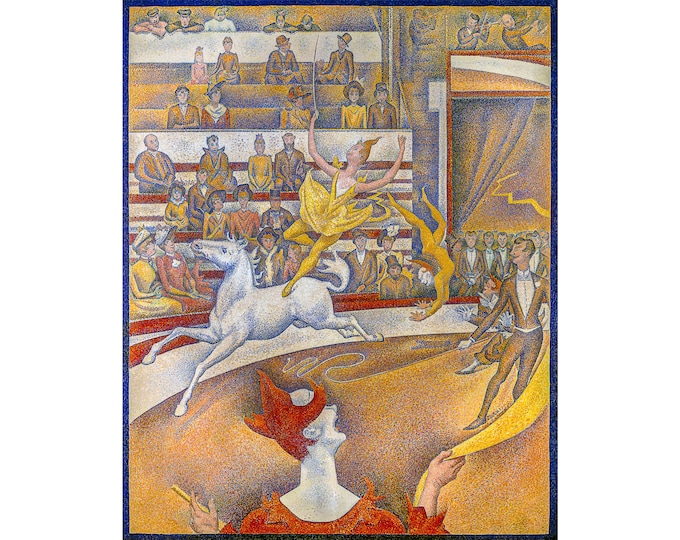 Georges Seurat, The Circus, Le Cirque, 1891 | Art Print | Canvas Print | Fine Art Poster | Art Reproduction | Archival Giclee | Gift Wrapped