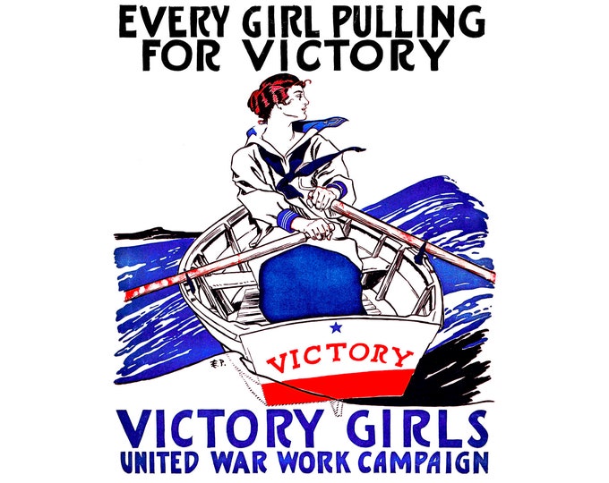 Women's Rights Poster, Victory Girls | Art Print | Canvas Print | Fine Art Poster | Art Reproduction | Archival Giclee | Gift Wrapped