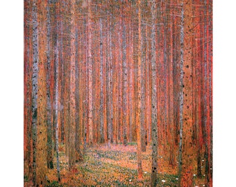 Gustav Klimt, Tannenwald, Pine Forest, 1902 | Art Print | Canvas Print | Fine Art Poster | Art Reproduction | Archival Giclee | Gift Wrapped