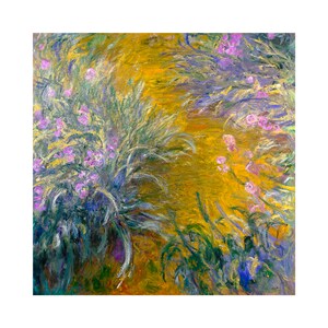 Claude Monet, The Path through the Irises, 1914 | Art Print | Canvas Print | Fine Art Poster | Art Reproduction | Archival Giclee | Gift