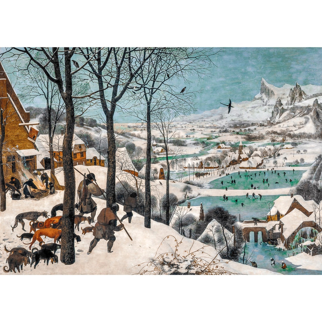 Pieter Bruegel the Elder - the Hunters in the Snow (1565), Museum-grade Archival Giclee Art ...