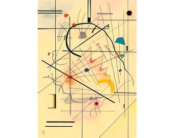 Wassily Kandinsky, Dünner druck, 1924 | Art Print | Canvas Print | Fine Art Poster | Art Reproduction | Archival Giclee | Gift Wrapped