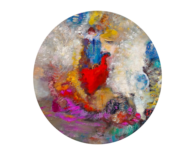 Odilon Redon, La Roue de la Fortune, 1909 | Art Print | Canvas Print | Fine Art Poster | Art Reproduction | Archival Giclee | Gift Wrapped