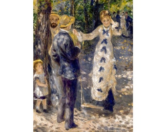 Renoir, The Swing, 1876 | Art Print | Canvas Print | Fine Art Poster | Art Reproduction | Archival Giclee | Gift Wrapped