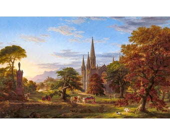 Thomas Cole, The Return, 1837 | Art Print | Canvas Print | Fine Art Poster | Art Reproduction | Archival Giclee | Gift Wrapped